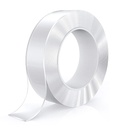 Nano Double Sided Tape, Multipurpose Super Sticky Gel Grip Mounting Tape, Washable, Reusable, No Residue, for Home & Office, 2mm