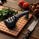 Knife Sharpener Manual 3 Stage Knife Sharpener Tool Advanced Knife Sharpener for Kitchen Knife Sharpener Rod Knife Sharpener Knives Sharpening Tool