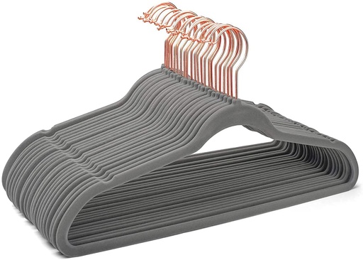 Velvet Hangers Non-Slip Velvet Hangers Premium Suit Hangers Ultra Thin Space Saving 360 Degree Swivel Hook Clothes Hangers Velvet for Suits, Coats