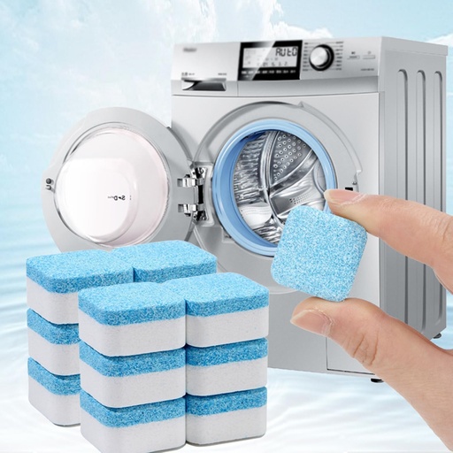 Washing Machine Cleaner Descaler 18 Pack - Deep Cleaning Tablets For HE Front Loader & Top Load Washer, Clean Inside Drum And Laundry Tub Seal