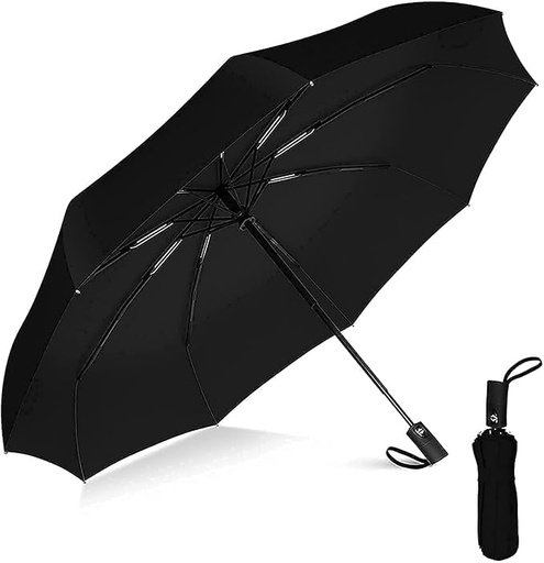 Umbrella for Men, Umbrella for Rain Big Size Men, Windproof Umbrella Large for Man,Women,Kids,Girls,Boys - 3 Fold with Auto Open and Close