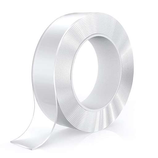 Nano Double Sided Tape, Multipurpose Super Sticky Gel Grip Mounting Tape, Washable, Reusable, No Residue, for Home & Office, 2mm