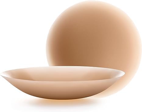 Nipple Covers for Women, Invisible Sticky Silicone Breast Petals, Reusable Adhesive Bra