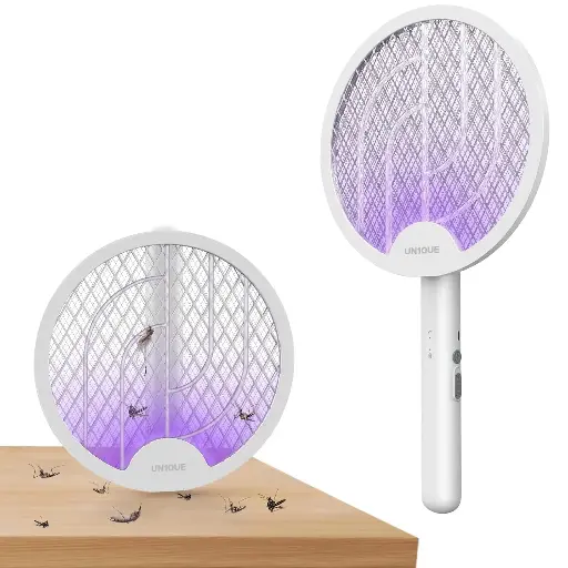 Mosquito Bat with UV Light Lamp Five Nights Mosquito Killer Autokill 2 in 1 Mosquito Racket 1200mAh Lithium ion Rechargeable Battery Handheld